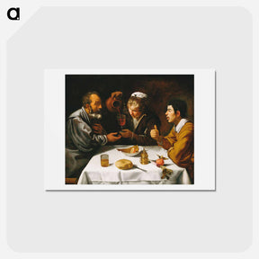 アートポストカード-The Lunch - ディエゴ ベラスケス Postcard.