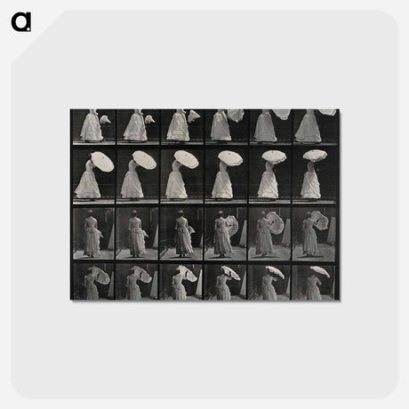 アートポストカード-Woman with Umbrella
 - エドワード マイブリッジ Postcard.