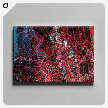 アートパネル-Thailand Floods Satellite Image
 - 上空からの地球 Canvas.