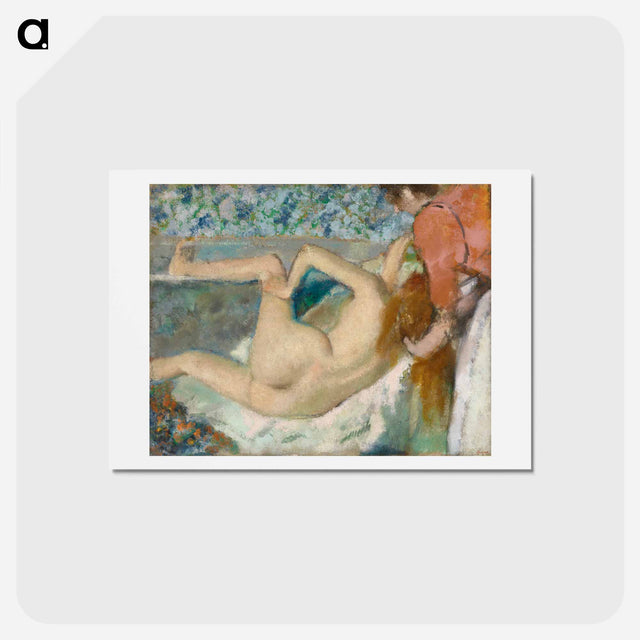 アートポストカード-Naked woman. After the Bath - エドガー ドガ Postcard.