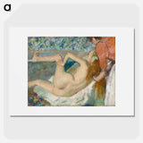 Naked woman. After the Bath - Edgar Degas Poster.