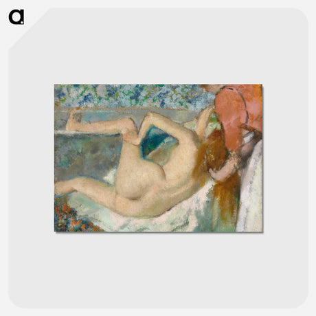 アートポストカード-Naked woman. After the Bath - エドガー ドガ Postcard.