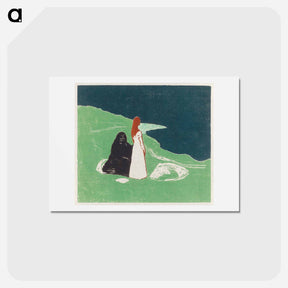アートポストカード-Two Women on the Shore - エドヴァルド ムンク Postcard.