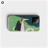 Two Women on the Shore - Edvard Munch Phone Case.