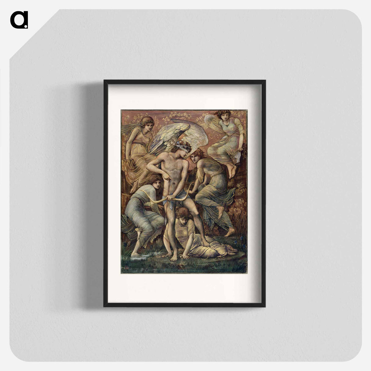 Cupid’s Hunting Fields - エドワード バーン ジョーンズ Poster.