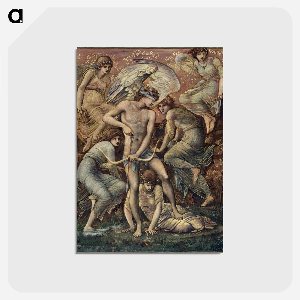 アートポストカード-Cupid’s Hunting Fields - エドワード バーン ジョーンズ Postcard.