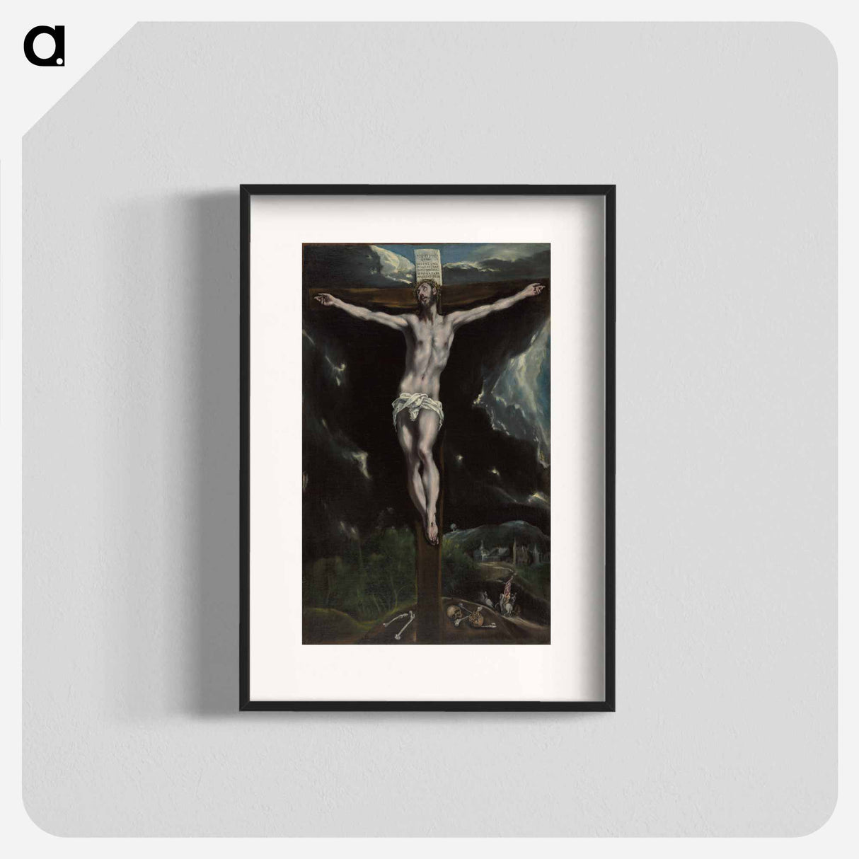Christ on the Cross - エル グレコ Poster.