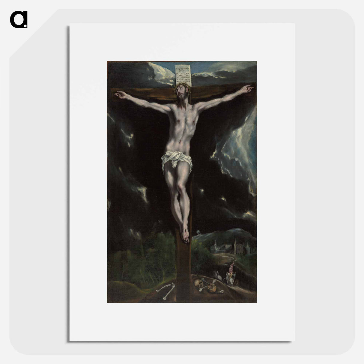 Christ on the Cross - エル グレコ Poster.