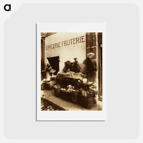 アートポストカード-Epicerie Fruterie
 - ウジェーヌ アジェ Postcard.