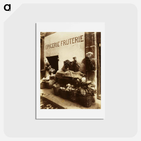 アートポストカード-Epicerie Fruterie
 - ウジェーヌ アジェ Postcard.
