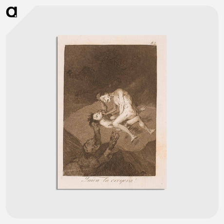 アートポストカード-Who would believe it! - フランシスコ デ ゴヤ Postcard.