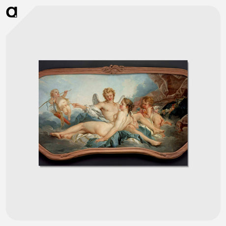 アートポストカード-Cupid Wounding Psyche - フランソワ ブーシェ Postcard.