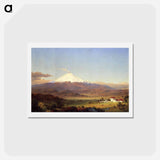 アートポストカード-Cotopaxi - フレデリック エドウィン チャーチ Postcard.