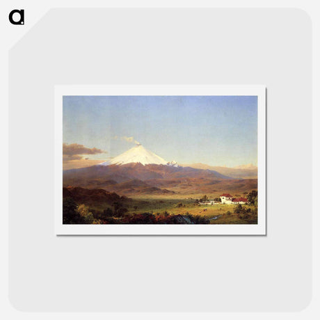 アートポストカード-Cotopaxi - フレデリック エドウィン チャーチ Postcard.