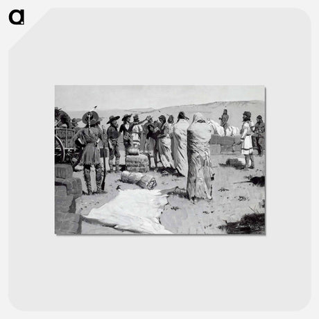 アートポストカード-The Interpreter Waved at the Youth
 - フレデリック レミントン Postcard.