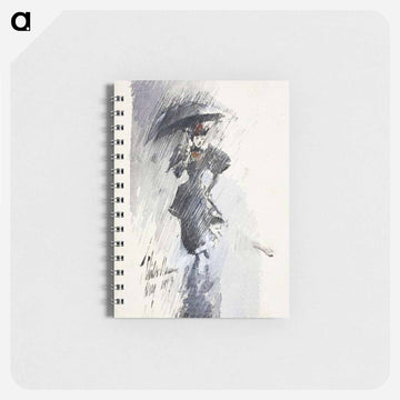 Woman with Umbrella - フレデリック チャイルド ハッサム Memo.