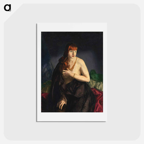 アートポストカード-Nude with Red Hair - ジョージ ベローズ Postcard.