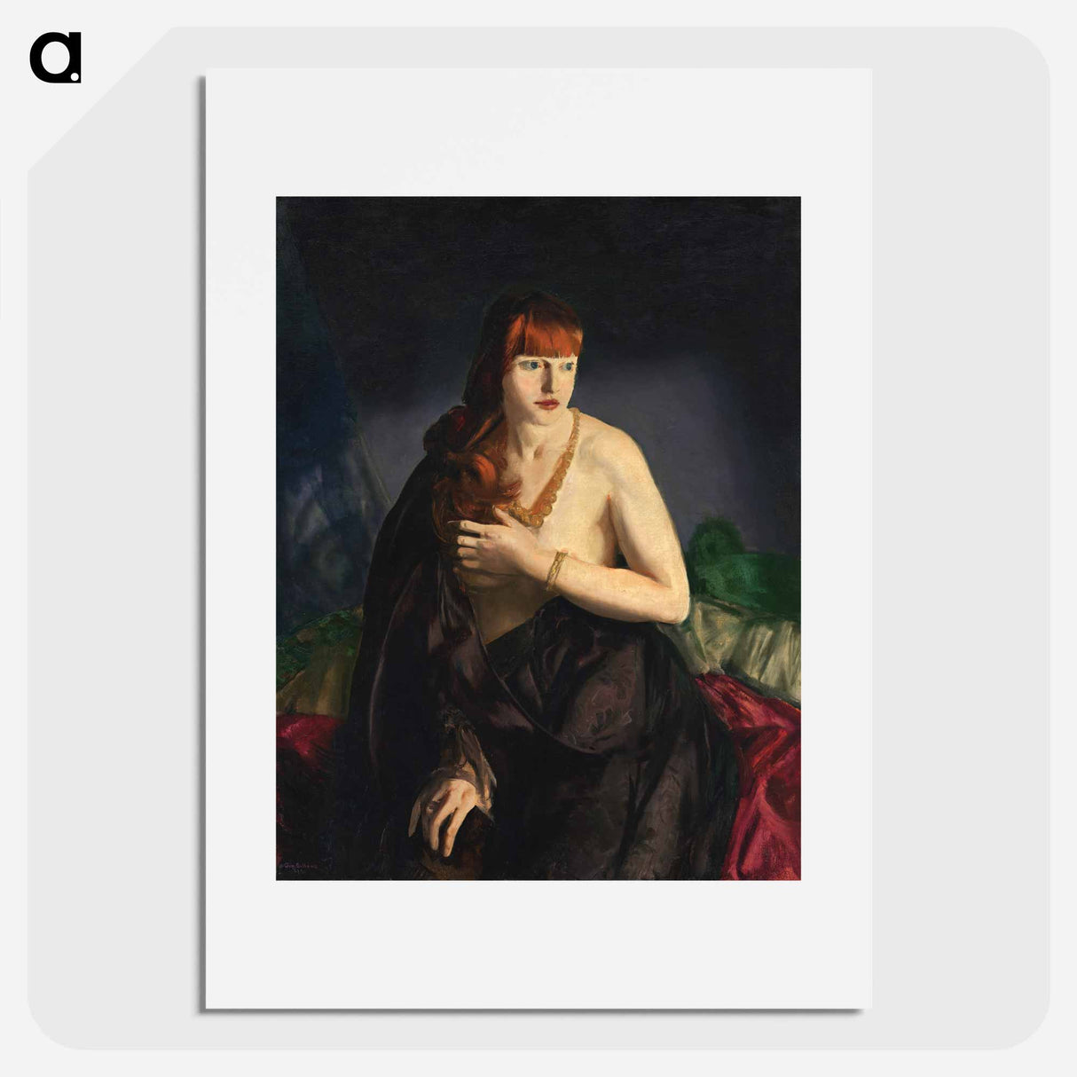 Nude with Red Hair - George Bellows Poster.