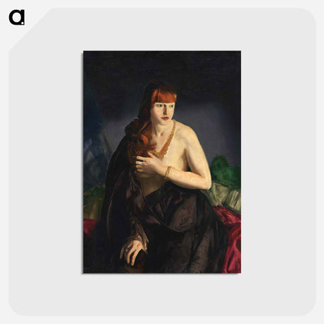 アートポストカード-Nude with Red Hair - ジョージ ベローズ Postcard.