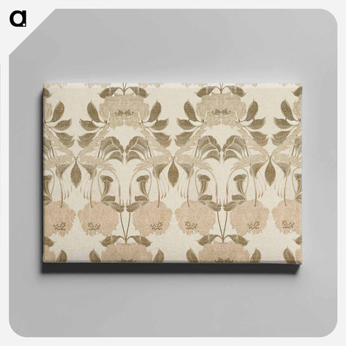 Silk with Art Nouveau Design - Georges de Fille Canvas.