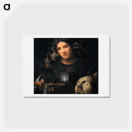 アートポストカード-David with the Head of Goliath
 - ジョルジョーネ Postcard.