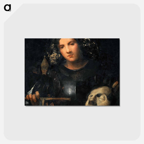 アートポストカード-David with the Head of Goliath
 - ジョルジョーネ Postcard.