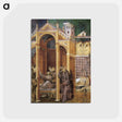 アートポストカード-Apparition to Fra Agostino and to Bishop Guido of Arezzo - ジョット ディ ボンドーネ Postcard.