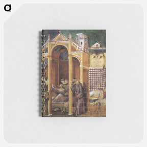 アートメモ帳-Apparition to Fra Agostino and to Bishop Guido of Arezzo - ジョット ディ ボンドーネ Memo.