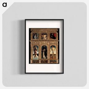 アートポスター-Polyptych of San Vincenzo Ferreri - ジョヴァンニ ベッリーニ Poster.