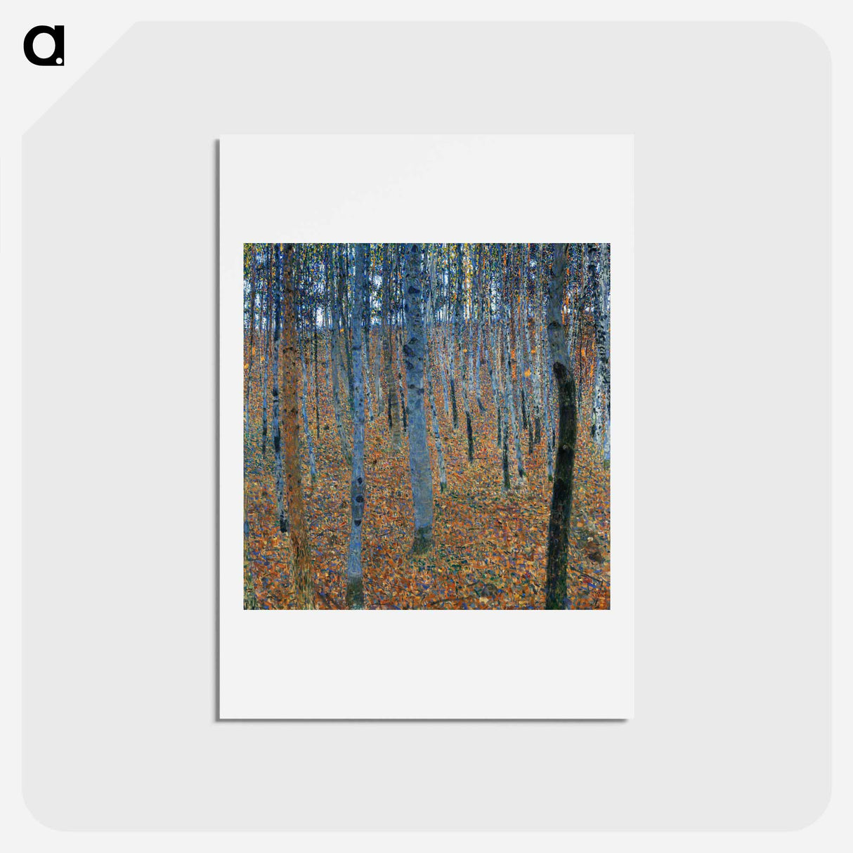 アートポストカード-Beech Grove I - グスタフ クリムト Postcard.