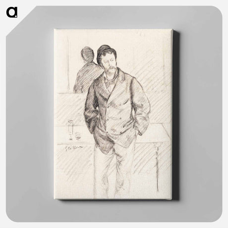 アートパネル-Au Cafe - ギュスターヴ カイユボット Canvas.