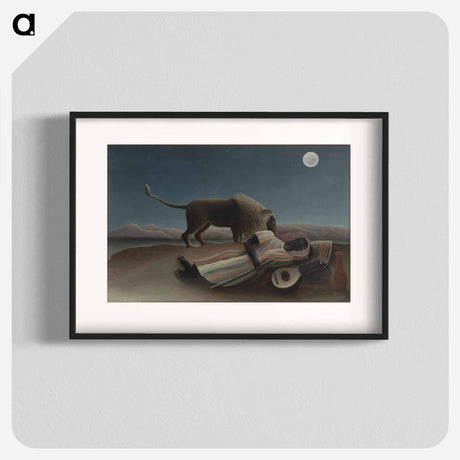 アートポスター-The Sleeping Gypsy - アンリ ルソー Poster.