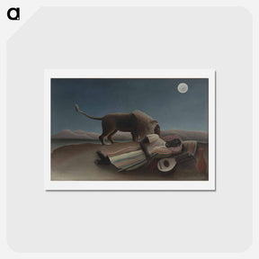 アートポストカード-The Sleeping Gypsy - アンリ ルソー Postcard.