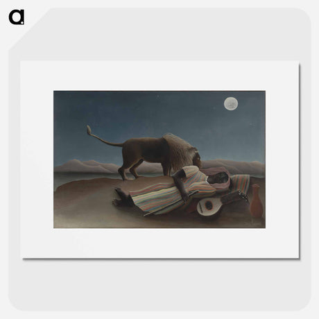 アートポスター-The Sleeping Gypsy - アンリ ルソー Poster.