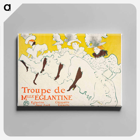アートパネル-Mademoiselle Eglantine’s Troupe - アンリ ド トゥールーズ ロートレック Canvas.
