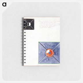 アートメモ帳-Atom Series, No. 8: Atom on the ether plane is in constant change between rest and activity. At the rest it pulls itself inwards. This affects the earthly atom as giving of force. - ヒルマ アフ クリント Memo.