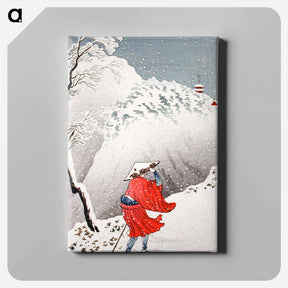 アートパネル-Snowy Evening on a Mountain Path - 高橋 宏明 Canvas.