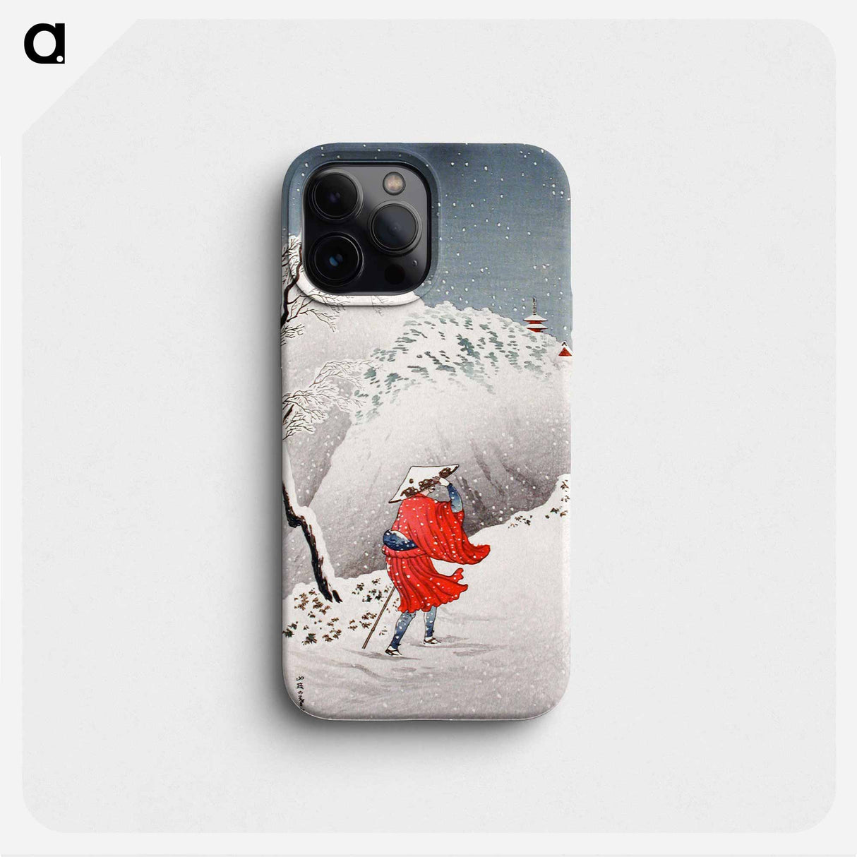 Snowy Evening on a Mountain Path - 高橋 弘明 Phone Case.