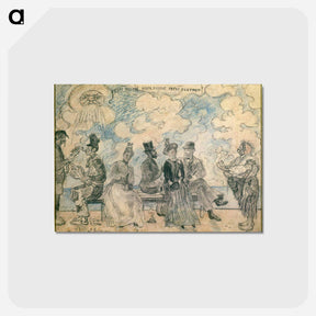 アートポストカード-Hell Under, Hell Above, Hell All Around - ジェームズ アンソール Postcard.
