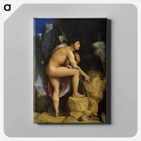 アートパネル-Oedipus and the Sphinx
 - ジャン オーギュスト ドミニク アングル Canvas.