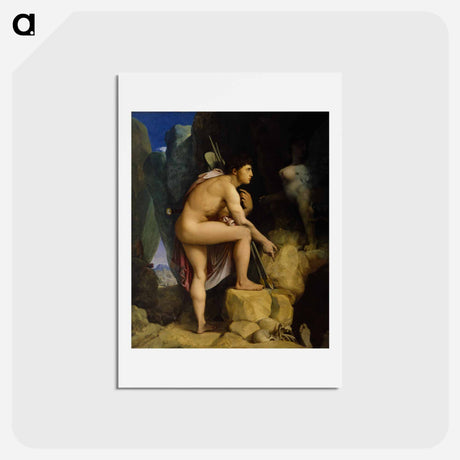 アートポストカード-Oedipus and the Sphinx
 - ジャン オーギュスト ドミニク アングル Postcard.