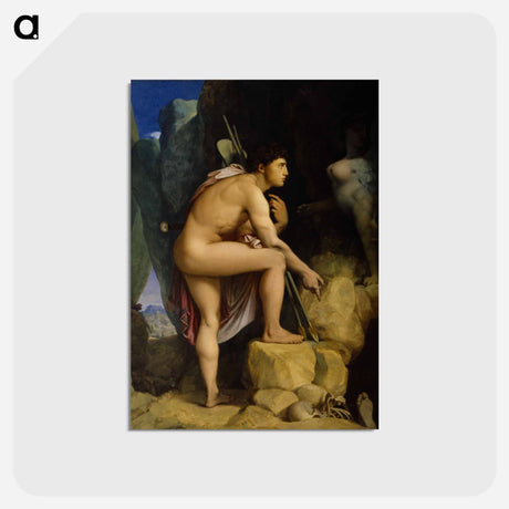 アートポストカード-Oedipus and the Sphinx
 - ジャン オーギュスト ドミニク アングル Postcard.