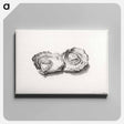 アートパネル-Two opened oysters - ジャン ベルナール Canvas.