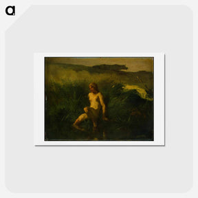 アートポストカード-The bather - ジャン フランソワ ミレー Postcard.