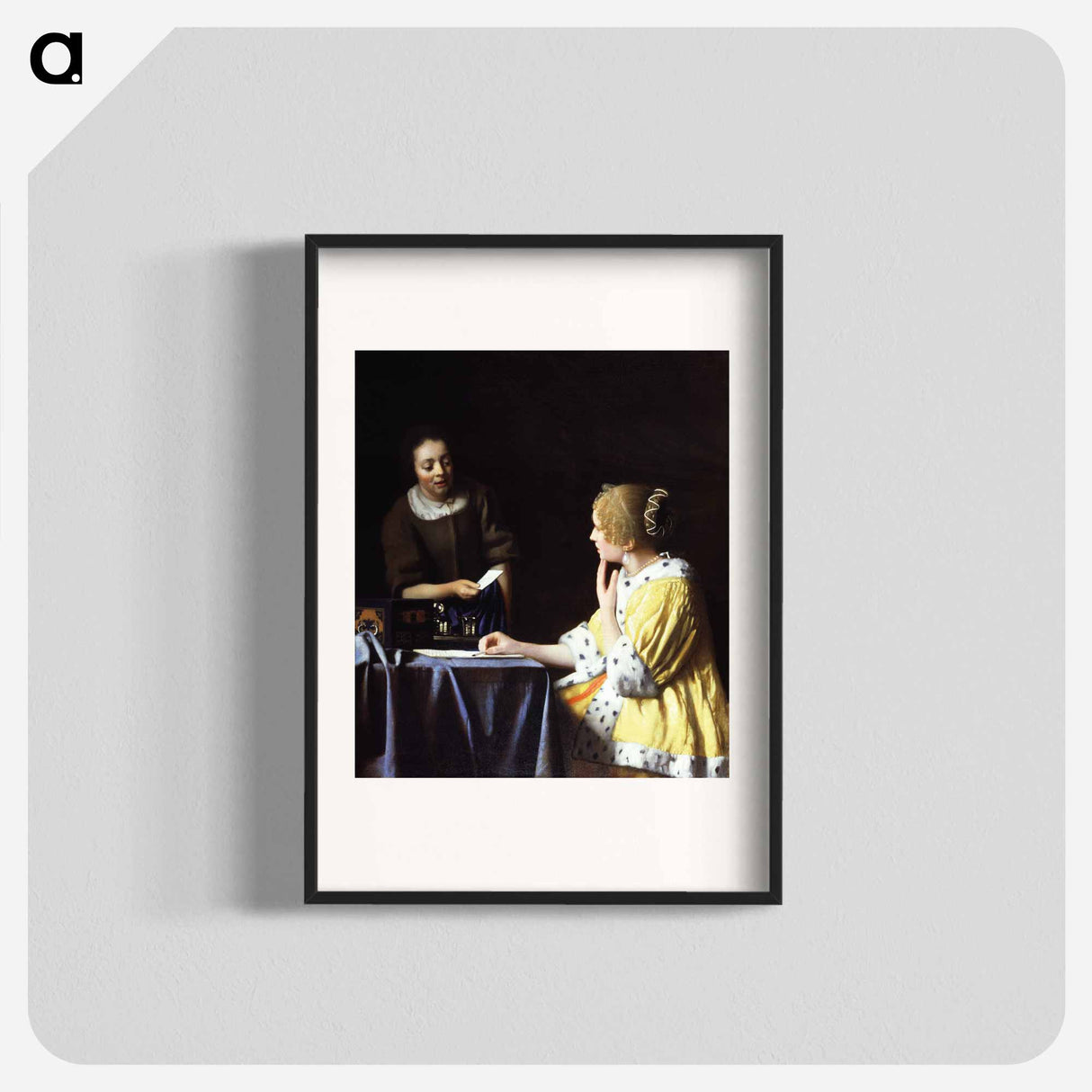 Mistress and Maid - Johannes Vermeer Poster.