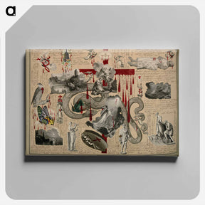 アートパネル-Victorian Blood Book
 - ジョン ビングリー ガーランド Canvas.