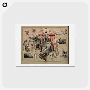 アートポストカード-Victorian Blood Book
 - ジョン ビングリー ガーランド Postcard.