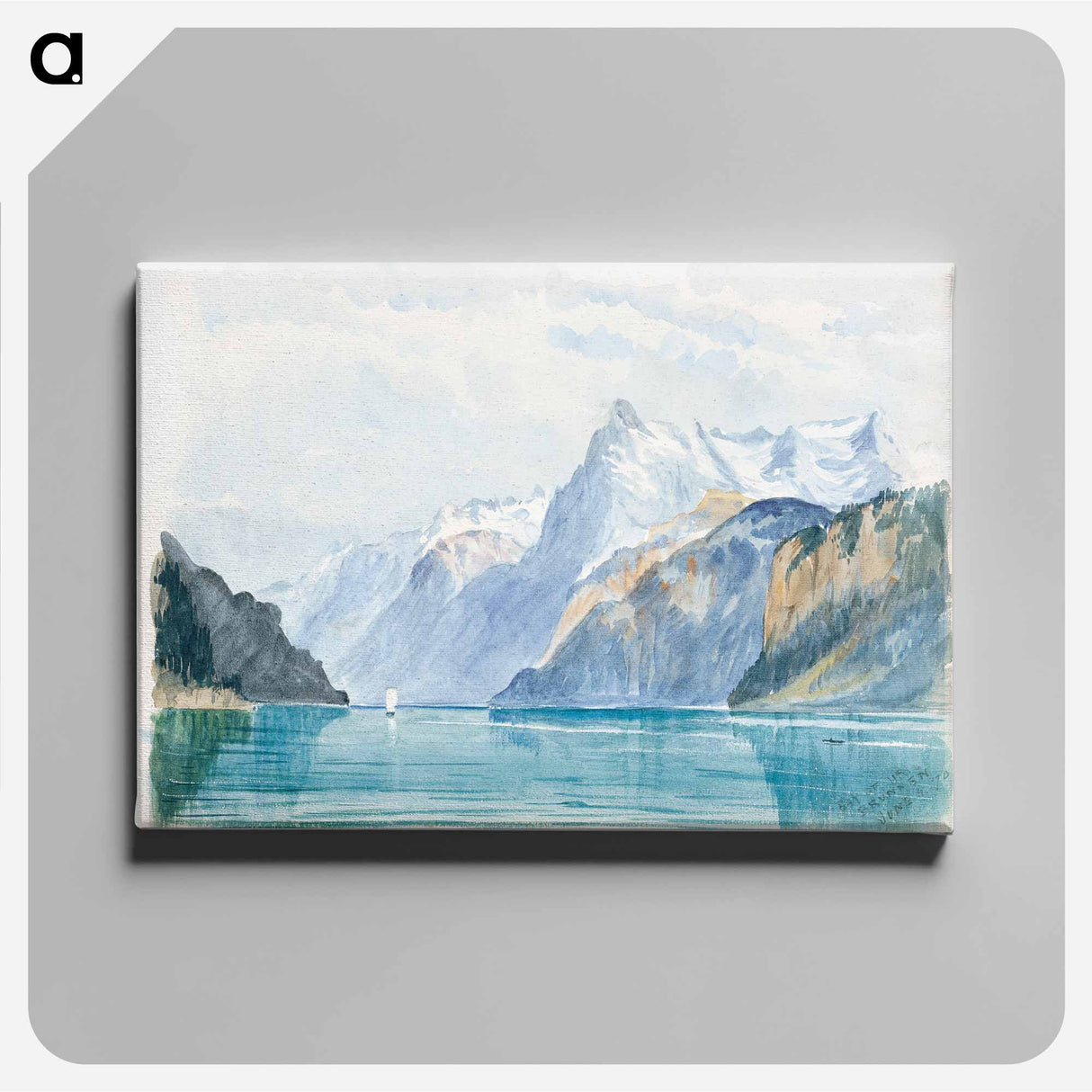 Bay of Uri, Brunnen from Switzerland - ジョン シンガー サージェント Canvas.