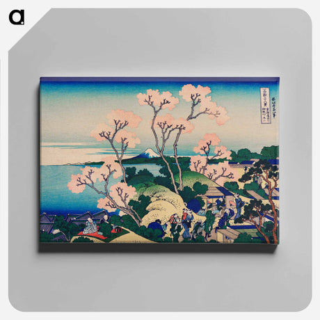 アートパネル-Goten-Yama Hill, Shinagawa on the Tokaido - 葛飾 北斎 Canvas.