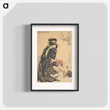 A Woman Playing with a Young Boy - 喜多川 歌麿 Poster.